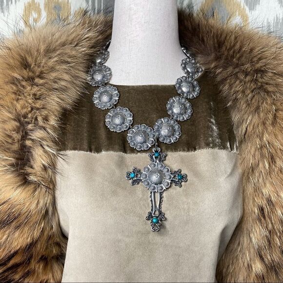 Ralph Lauren Fall 2015 Runway Collection Lamb Suede & Crushed Velvet Blouse - Picture 4 of 16